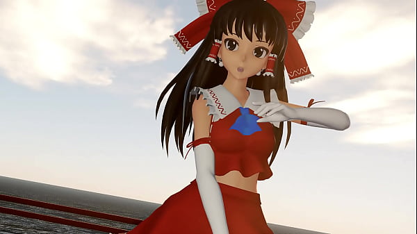 Reimu strip in the sun's rays 