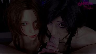 Nonton Tifa & Aerith Deepthroat Blowjob Threesome thumbnail