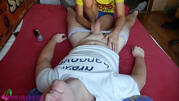 Boyfriends Sexual Plays On The Bed, Sucking And Two Cumshots thumbnail