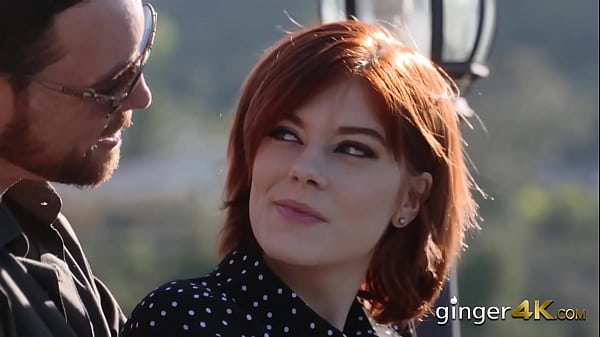 Naughty redhead is taken home by random dude for a steamy drill