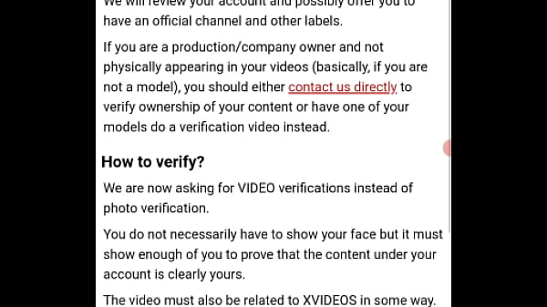 Verification video