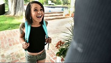 Neighbor Fucks Tiny Holly'_s Ass Raw on the Couch