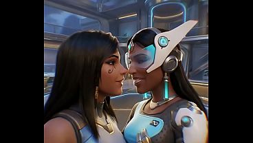 Nonton Videogame Porn Overwatch Lesbian Arab Women thumbnail