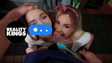 Nonton Reality Kings - Nina Nova, Lysagna Del Ray, Mick Blue - Twice The T.a. Tits 'n' Ass thumbnail