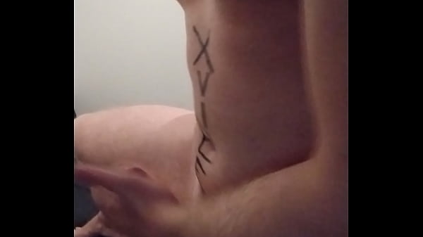 Taking The Long Dildo Of Anal Beads While Standing On My Bed. It Got Sucked In Hard thumbnail