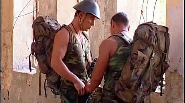 Beefy Military Gay Outdoor Fuck 
