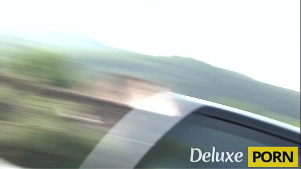 Big boobs brunette ass drilled in the back of a truck