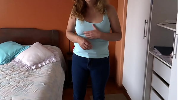 Stepmother Masturbates Next To With A Huge Cock, Mutual Masturbations, She Cums And Fills Her Tits With Milk thumbnail