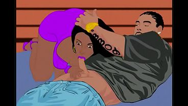 Candace Von vs Gianna Michaels in Strip club showdown first big-titty cartoon from Backalleytoonz