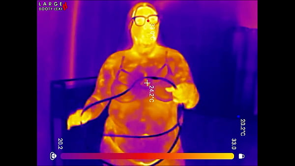 First Time LOCKED in Chastity Belt! Thick BBW Ass Fingered Deep Then Stuffed with 2 HUGE Butt Plugs Thermal POV (4K Landscape) 