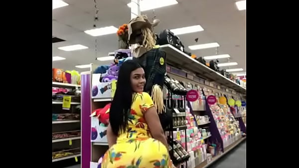 Brunette dancing twerking 