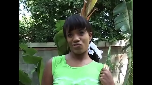 Guy creams ebony young babe's face after getting dick sucked and fucked 