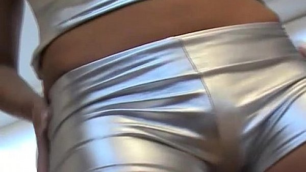 My silver pvc panties will make you rock hard 