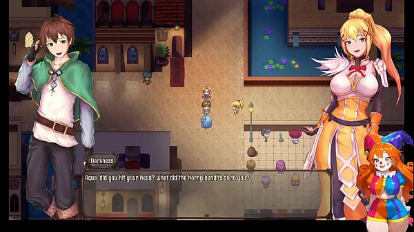 Play MP4 - Part 2 - Konosuba hentai game -This godness corrupted our horny world