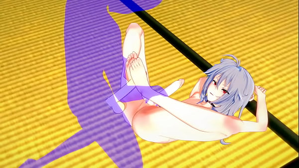 Genshin Impact Yaoi - Razor jerk off with his foots & anal sex 