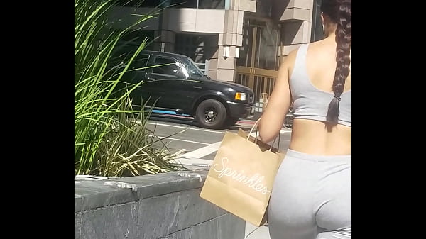 Yam Cam Yoga Pants Street Voyeur thumbnail