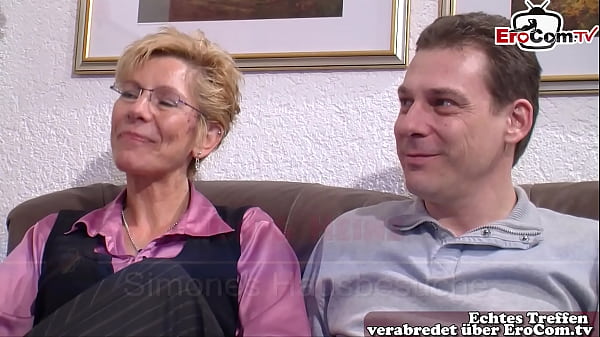 German Mature Housewife Big Natural Boobs Threesome Ffm Casting thumbnail