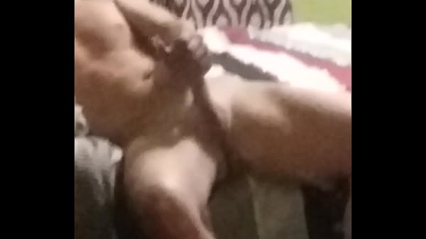 Slow stroking a rock hard cock