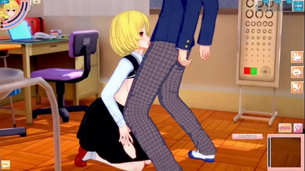 Nonton 【エロゲーコイカツ！】東方project ルーミアのおっぱい揉んで仁王立ち手コキフェラ奉仕してもらってからのセックス！爆乳エロアニメ【ヘンタイゲーム とうほう 】 thumbnail