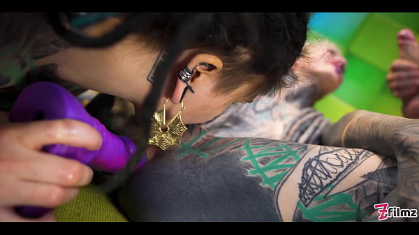 2 Goth Girls Threesome With Anal Gapes, Prolapse thumbnail