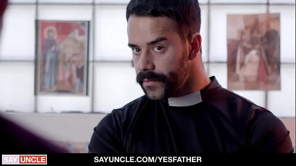 Catholic Boy Benjamin Blue Gets The Priest's Big Cock In His Tight Asshole 