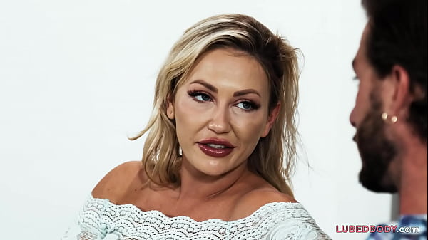 Boss' wife massaging and fucking her employee 