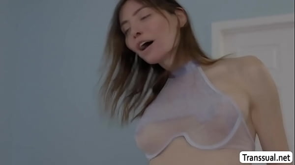 Trouble maker Trans Woman rides the cock of stepsis boyfriend