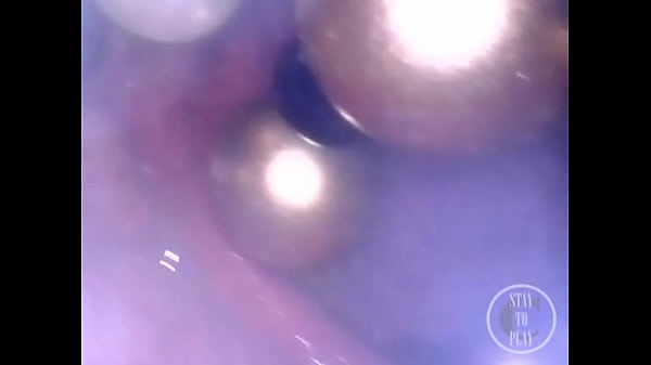 CAM INSIDE ASS: Ball Chain disappears deep in her hole