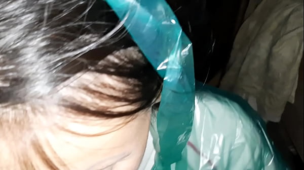 My neighbor hid from the rain at my house and thanked me with sex with talk 