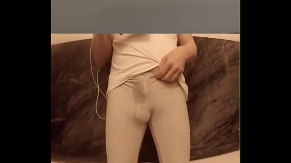 I couldn't hold it – wetting myself in gym outfit – front view and POV