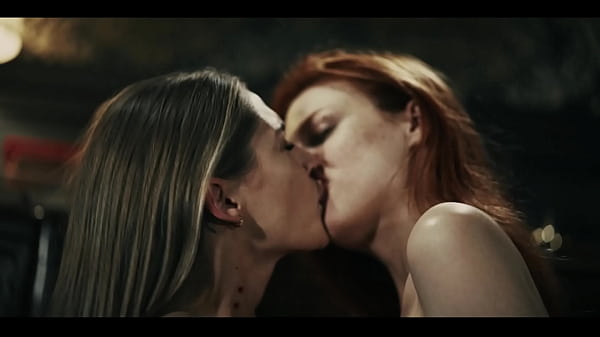 Blonde & redhead mesmerizing lesbian action sexy vampire turns hot babe into her sex slave