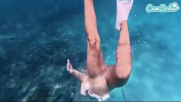 Big Ass Beauty Kayci Kaylani Nude Underwater Diving and Masturbation
