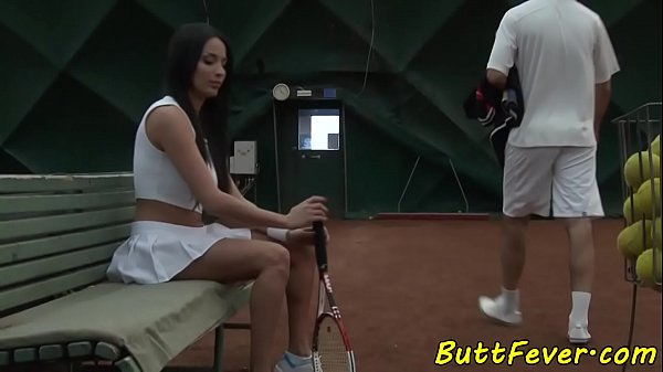 Busty Euro Anally Banged At Tennis Court thumbnail