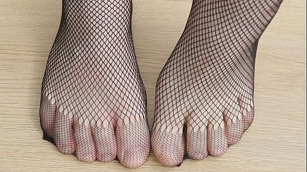 Black Pantyhose Fishnet Tights – Feet (Part 2)