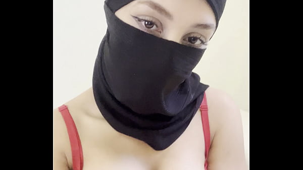 Arab Hijab Girl in Niqab Teases Her Big Boobs and Perfect Round Tits 