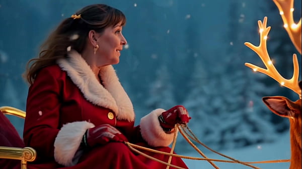 Christmas cosplay hot missionary sex and creampie 