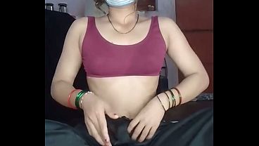 Indian Bhabhi'_s husband fast fucked Bhabhi'_s pussy in cow girl position with Hindi audio