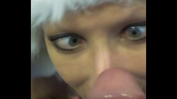 Panda hat tease: Vilja drops to her knees, eyes locked on mine as she toys with my throbbing cock, making us both lose control.