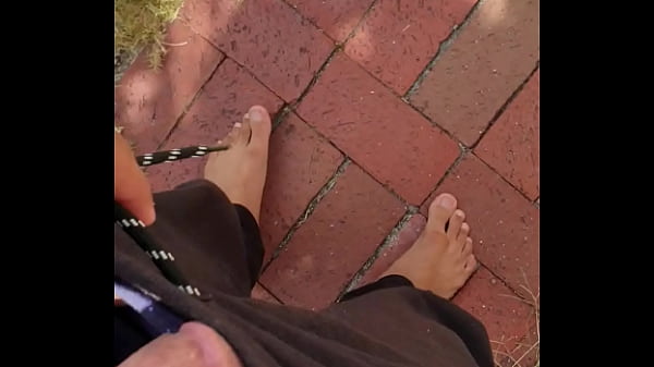 Naked outdoor peeing 