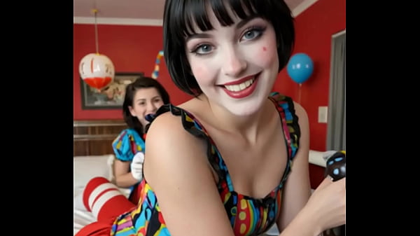 Nonton Girl Dressed As A Clown Made By Ia - Test thumbnail