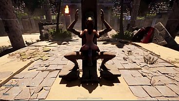 Nonton The Ancient Statue Woke Up And Began To Pound Lara In All Her Holes, Filling Her With Sperm. 3d Hentai Game thumbnail