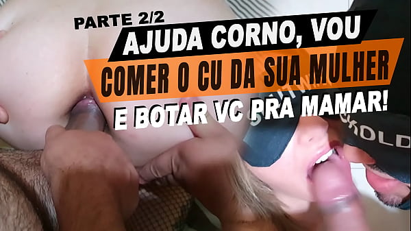 Casada N&atilde;o Aguentou O Pau Grande Do Liban&ecirc;s No Cu E Ainda Colocou O Corno Manso Para Chupar Junto Ela. thumbnail