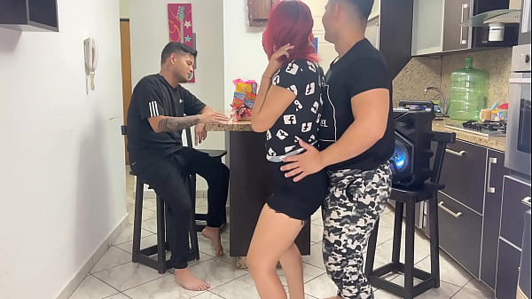 My Girlfriend's Best Friend Dances with her in a very Perverted Way Rubbing his Cock in the Ass and my Girlfriend seems to Enjoy it, she does not respect that I am in Front 