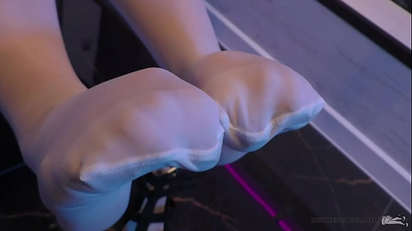 Mistress Feet In White Tights thumbnail