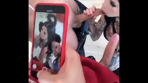 Play MP4 - Tattooed girl sucks three huge cocks before getting fucked