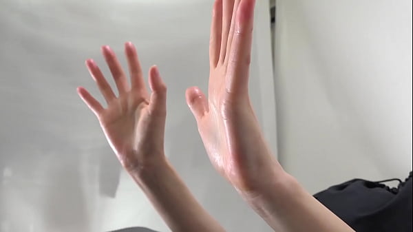 Wet female hands