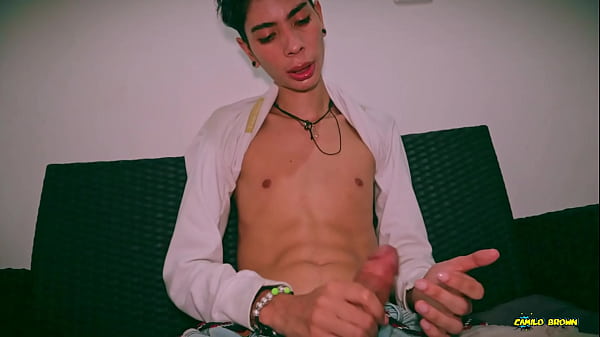 Sexy Skinny Twink Magic C Jerking His Big Cock And Shooting His Cum On Your Face thumbnail
