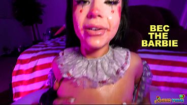 Clown Town Ep.5: Cutie Beca Barbie Is A Sperm Crazy Whore thumbnail