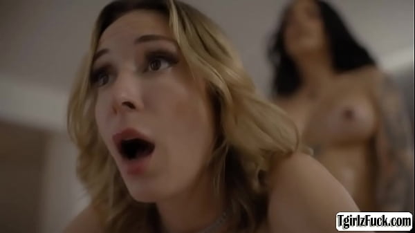 Busty Brunette Shemale Eva Maxim Gets Her Big Tits Oils Up.the Female Agent Deepthroat Blowjobs Her Ts Cock.the Trans Fucks Her Pussy On The Couch. thumbnail