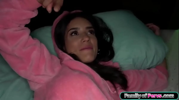 Familyofpervs.com - With my dick hard I was ready to fuck my stepsis only to find my busty stepmom in the bed.She wants me to bang her so I sticked by cock in her pussy 